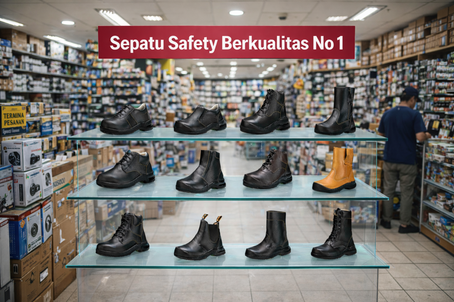 jual sepatu safety proyek berkualitas